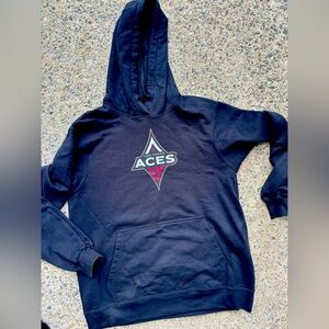 Las Vegas Aces black pullover hoodie WNBA brand